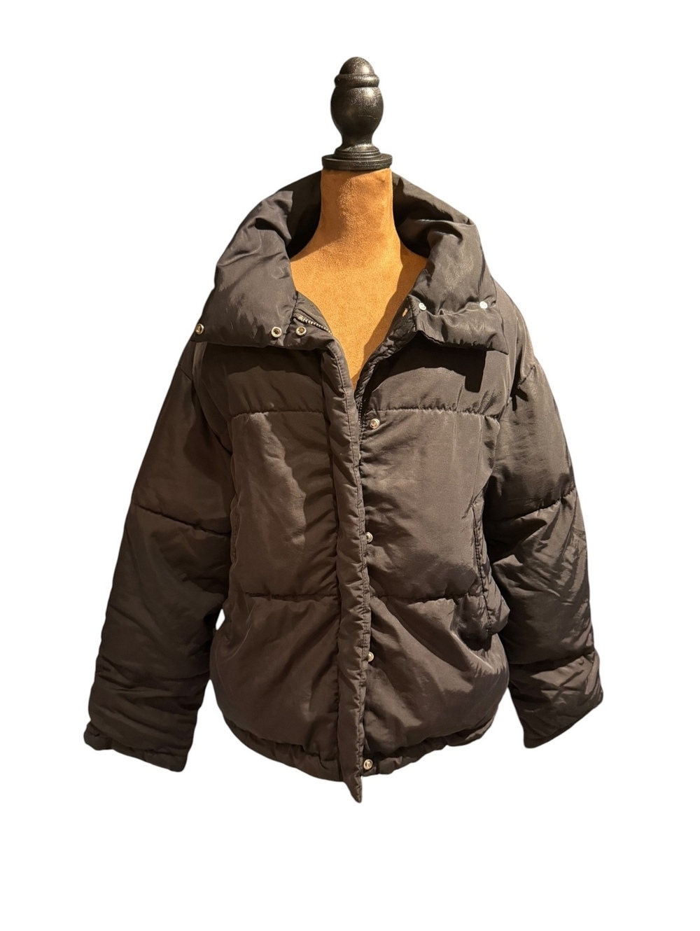 Bershka Brown Puffer Jacket